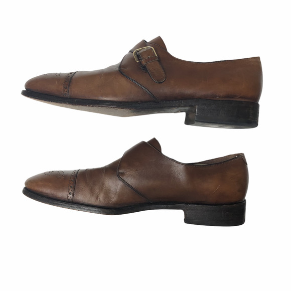 Salvatore Ferragamo Monk Strap Buckle Leather Shoe main image 7